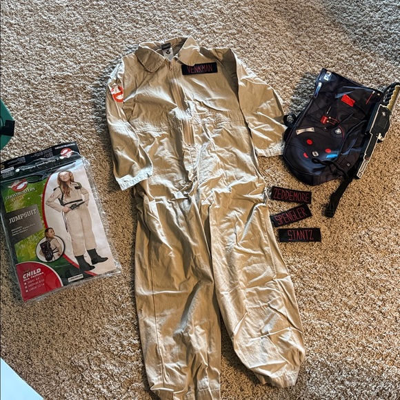 Ghostbusters SPIRIT jumpsuit Halloween costume child sz 8-10 - Picture 2 of 2